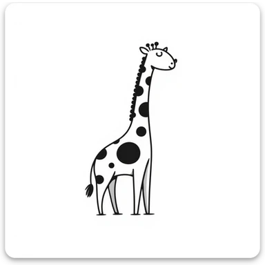 Giraffe sticker