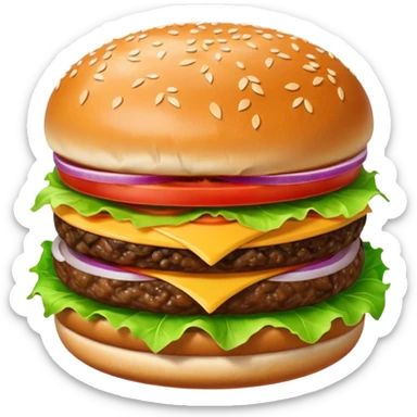Hamburger sticker