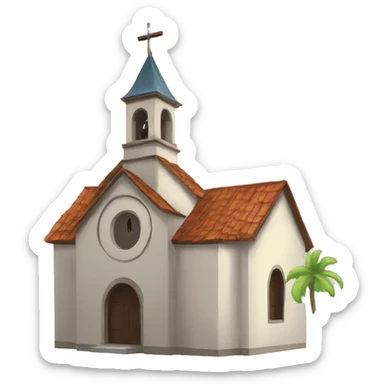 Iglesia tocando campana  sticker