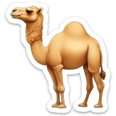 Camel getting tan sticker