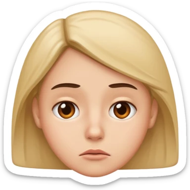 unimpressed and bored  sticker