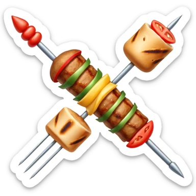 kebab skewer sticker