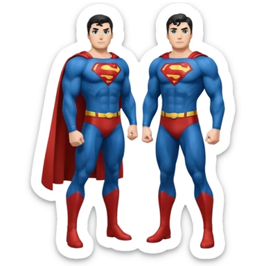 Superman full body emoji sticker