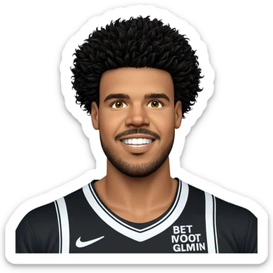 smiling man on white background sticker