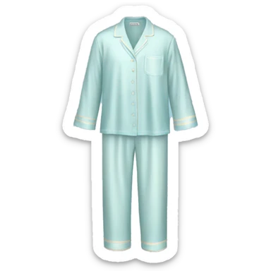 Pastel blue silky pj’s sticker