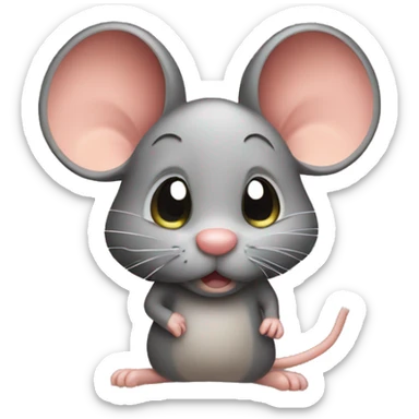 A little mouse who is smelly  sticker