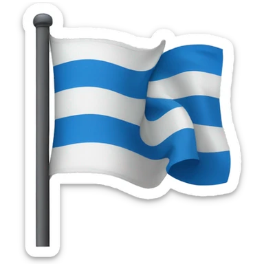 white flag ith blue circle in it‘s middle sticker