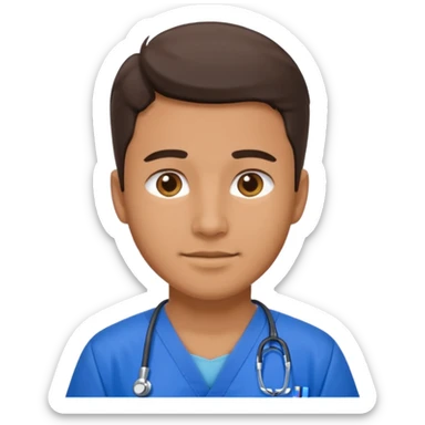 fisioterapia hombre de azul sticker