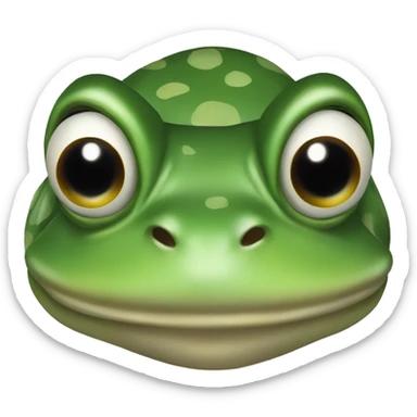 bull frog sticker