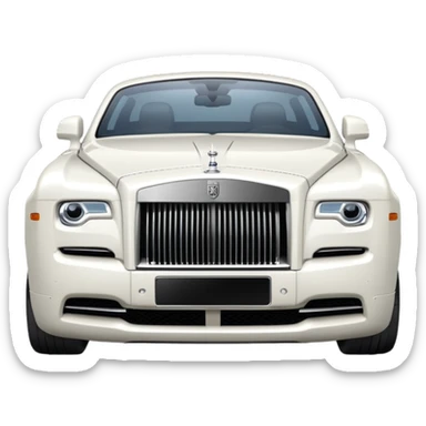 White Rolls Royce sticker