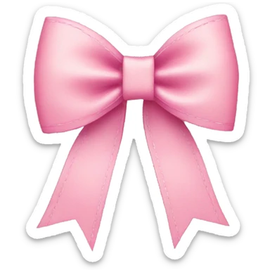 Preppy coquette bow sticker