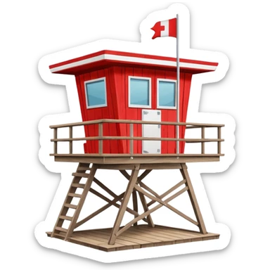 lifeguard station sticker