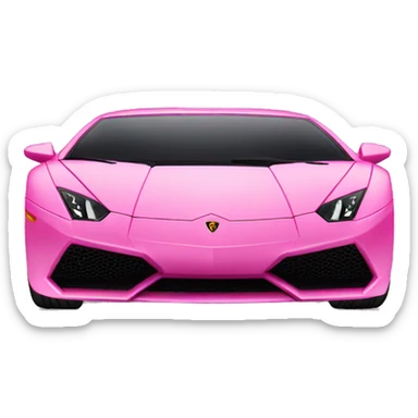 Pink lamborghini sticker