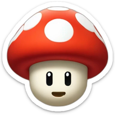 Mario bros les champignons sticker