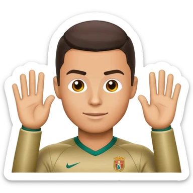 Emoji choqué de Cristiano Ronaldo  sticker
