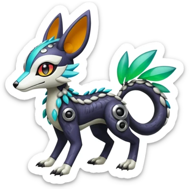 Meloetta-Vernid-Trico-Sergal-Protogen-Primagen-Pokémon-Fakémon-creature sticker