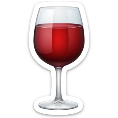 glass of wine  sticker