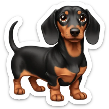 dachshund cute sticker