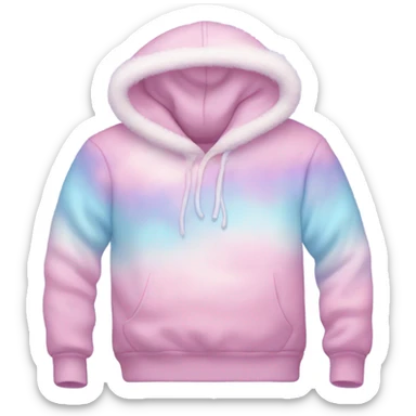 Cotton candy hoodie sticker