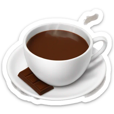 Tasse chocolat chaud sticker