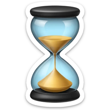 black hourglass sticker