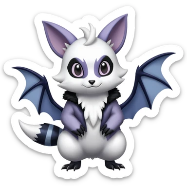 Shiny Furret-Absol-Noibat-Hybrid (Full body) sticker