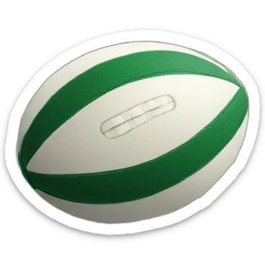 rugby ball made of dollar bills sticker