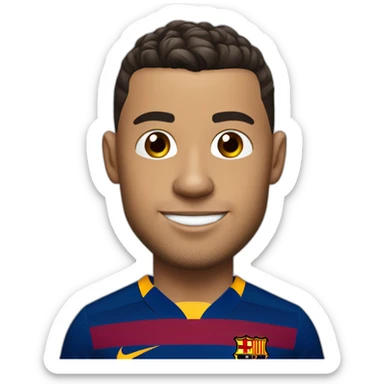 Ronaldo avec le maillot du barça  sticker