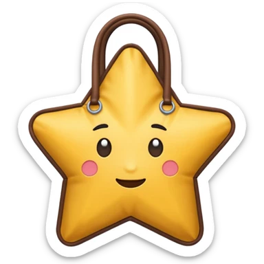 star shaped bag sticker