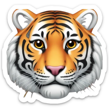 colorful tiger sticker