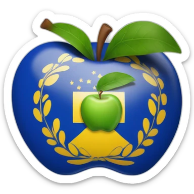 Flag apple for Island Azores sticker