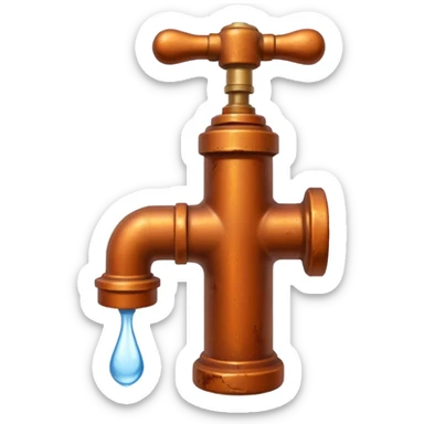 rusty faucet sticker