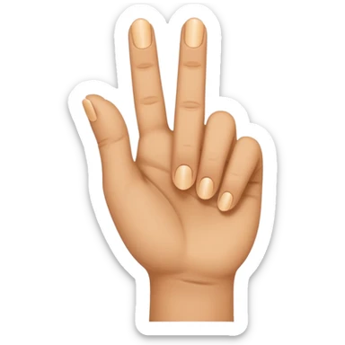 Mano con il mignolo all' in sù sticker