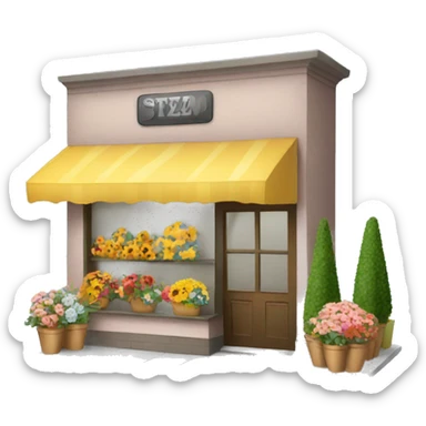 Florist shop sticker