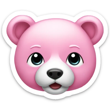 osito de peluche rosa sticker