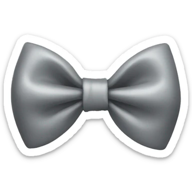 Gray bow  sticker