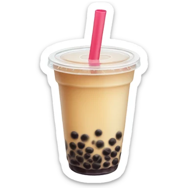 Bubble tea sticker