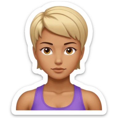 macho girl, different ones sticker