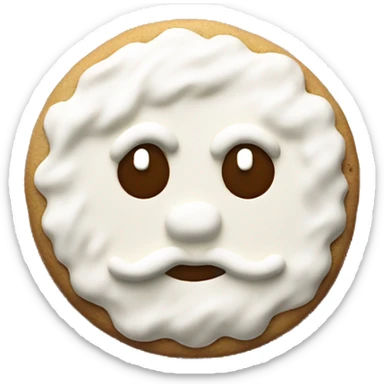 Christmas cookies with white simple frosting aesthetically laying on a plate  sticker