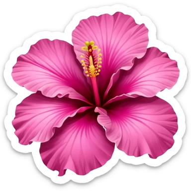 pink hibiscus sticker
