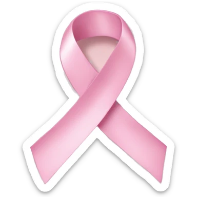 Light pink ribbon sticker