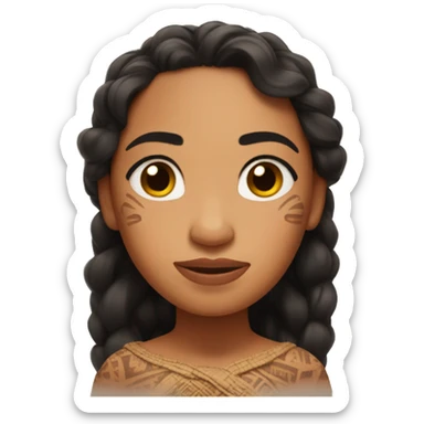 moana closed eyes sticker