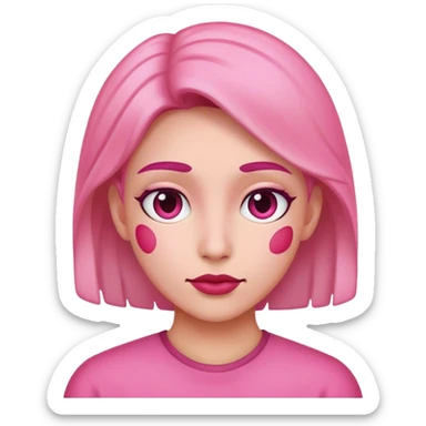 Rosa color rosa  sticker