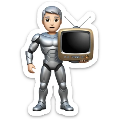 Titan tv man sticker