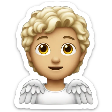 Niño disfrazado de ángel  sticker