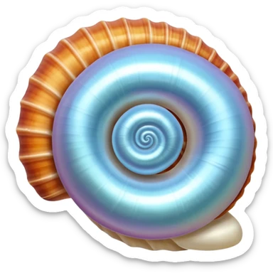 Sea shell sticker