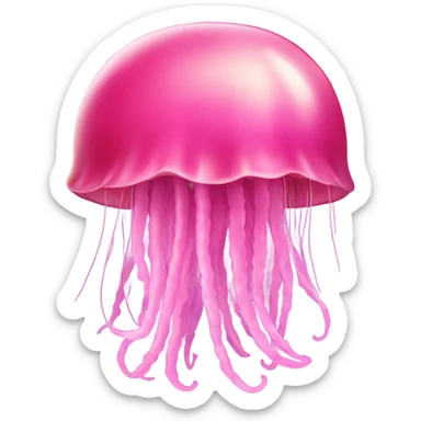 pink jellyfish sticker