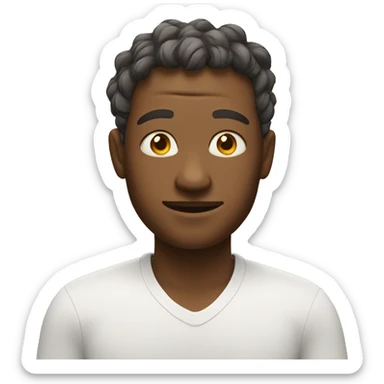 Face of relaxation  sticker