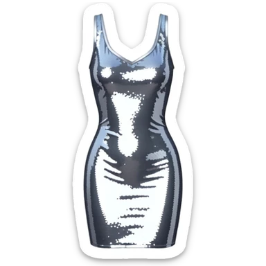 beautiful short sparkly dress sticker