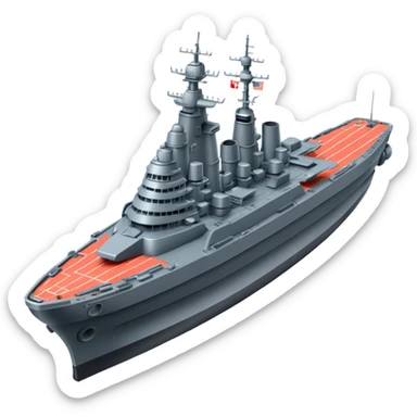 battleship from above sticker